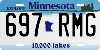 MN license plate 697RMG