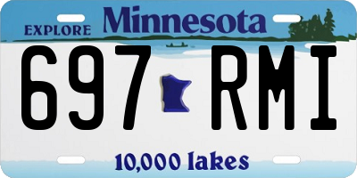 MN license plate 697RMI