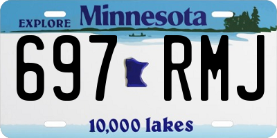 MN license plate 697RMJ