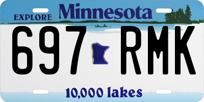 MN license plate 697RMK