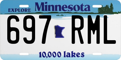 MN license plate 697RML