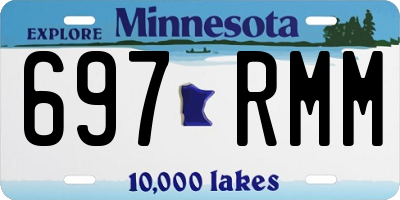 MN license plate 697RMM
