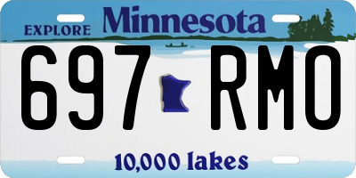 MN license plate 697RMO