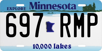 MN license plate 697RMP