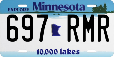 MN license plate 697RMR