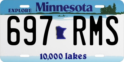 MN license plate 697RMS