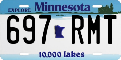 MN license plate 697RMT