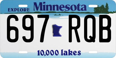 MN license plate 697RQB