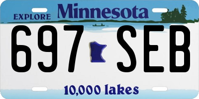 MN license plate 697SEB
