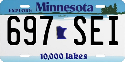 MN license plate 697SEI