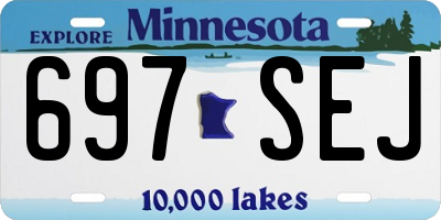 MN license plate 697SEJ