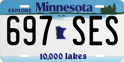 MN license plate 697SES