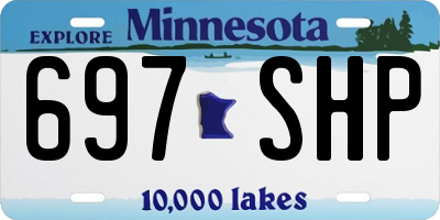 MN license plate 697SHP