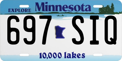 MN license plate 697SIQ