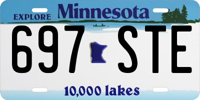 MN license plate 697STE