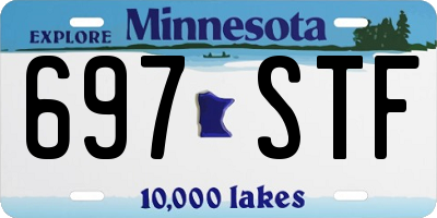 MN license plate 697STF