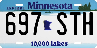 MN license plate 697STH
