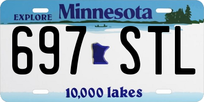MN license plate 697STL