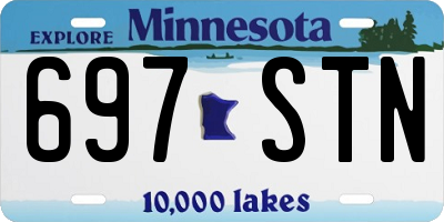 MN license plate 697STN