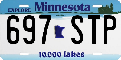 MN license plate 697STP