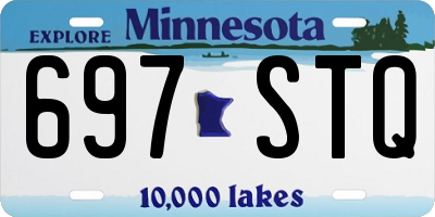 MN license plate 697STQ