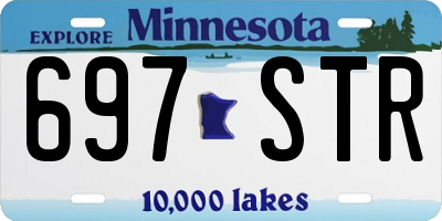 MN license plate 697STR
