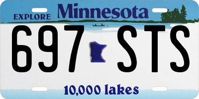 MN license plate 697STS