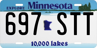 MN license plate 697STT
