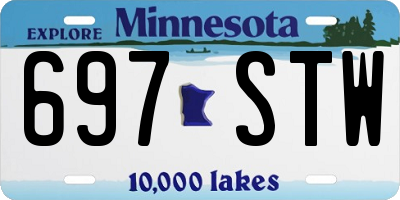 MN license plate 697STW