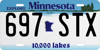 MN license plate 697STX