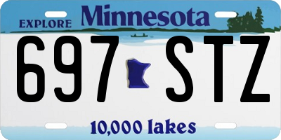 MN license plate 697STZ