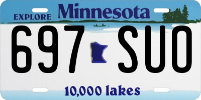 MN license plate 697SUO