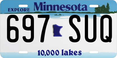 MN license plate 697SUQ
