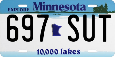 MN license plate 697SUT