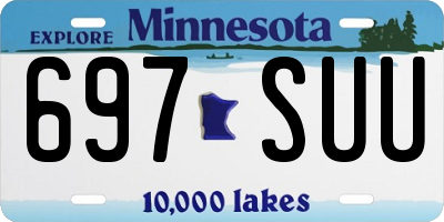 MN license plate 697SUU