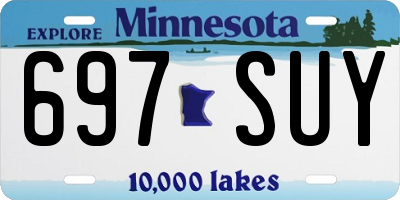 MN license plate 697SUY