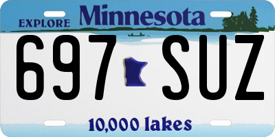 MN license plate 697SUZ