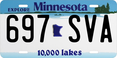 MN license plate 697SVA