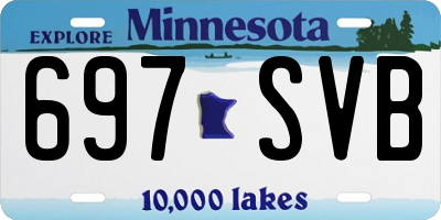 MN license plate 697SVB