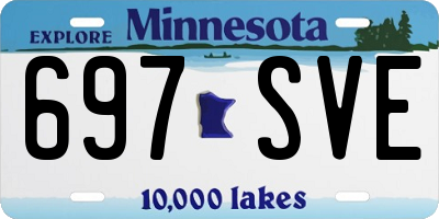 MN license plate 697SVE