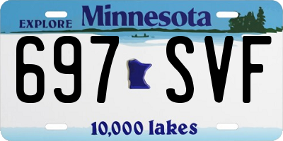 MN license plate 697SVF