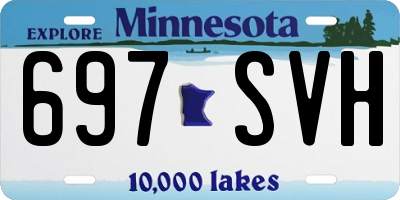 MN license plate 697SVH