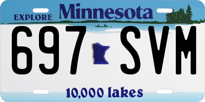 MN license plate 697SVM