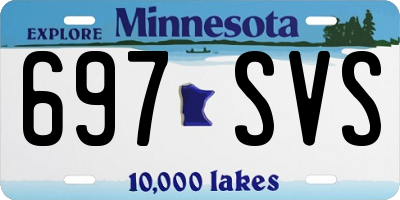 MN license plate 697SVS