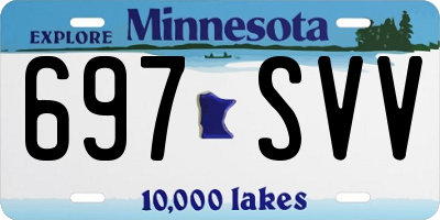 MN license plate 697SVV