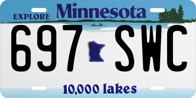 MN license plate 697SWC