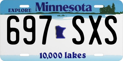 MN license plate 697SXS