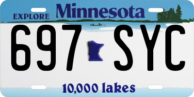 MN license plate 697SYC