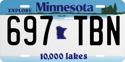MN license plate 697TBN