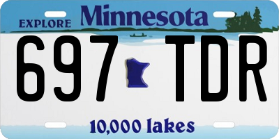 MN license plate 697TDR